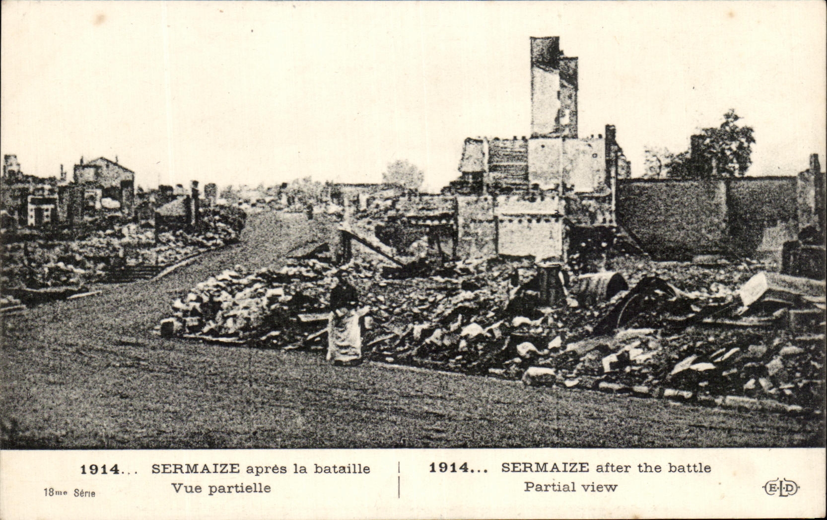 CPA Sermaize despues del Militaria parcial visto batalla
