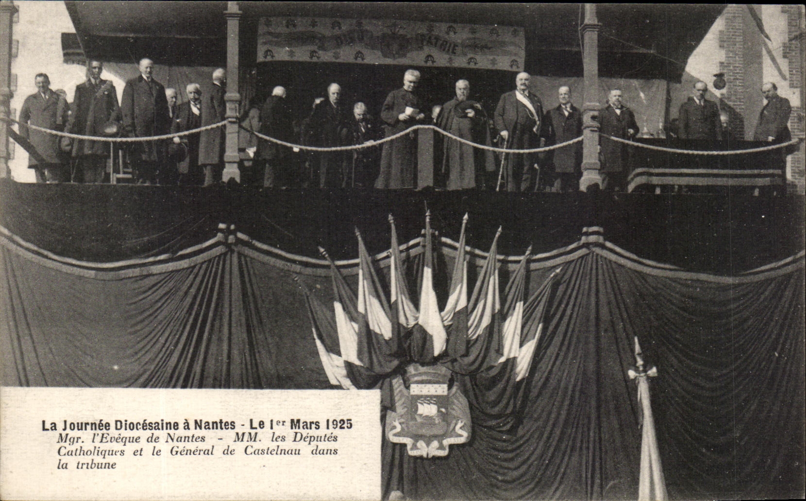 CPA the Diocesaine Day has Nantes the L Eveque March 1st 1925 of Nantes Deputes catholic General Castelnau