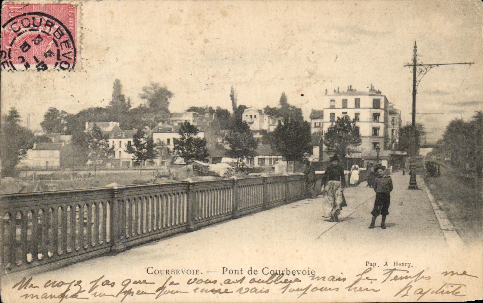 CPA Courbevoie Pont de Courbevoie
