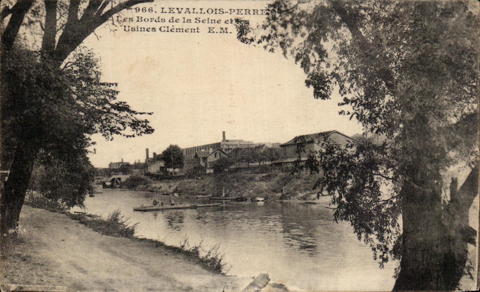 Bordes de CPA Levallois Perret del Seine y de las fabricas clementes