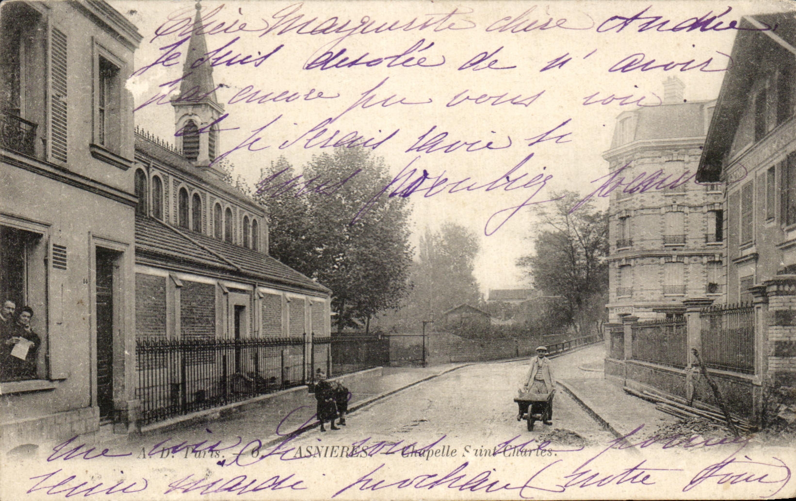 CPA Asnieres Chapelle Saint Charles