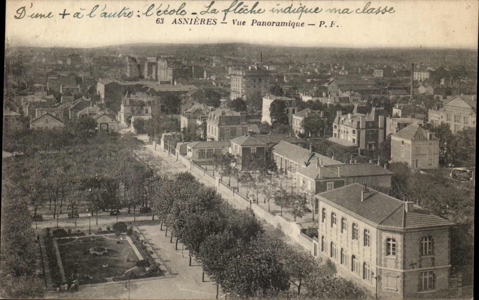 CPA Asnieres Vue Panoramique