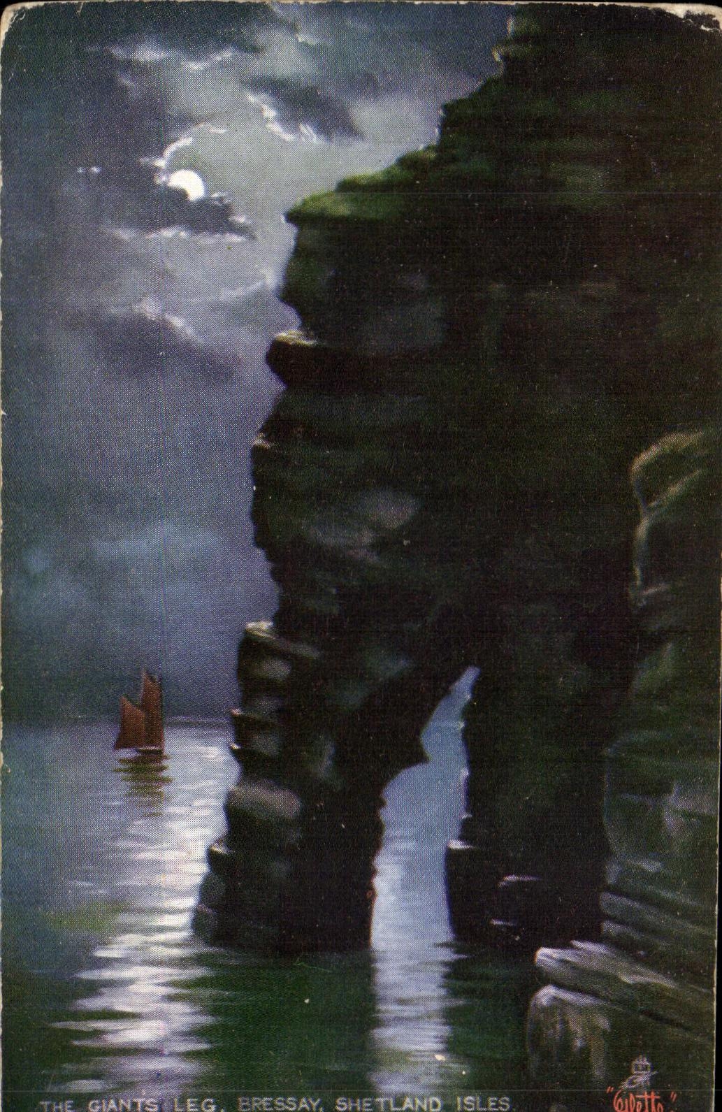 CPA The Giants Leg Bressay the Shetland Isles