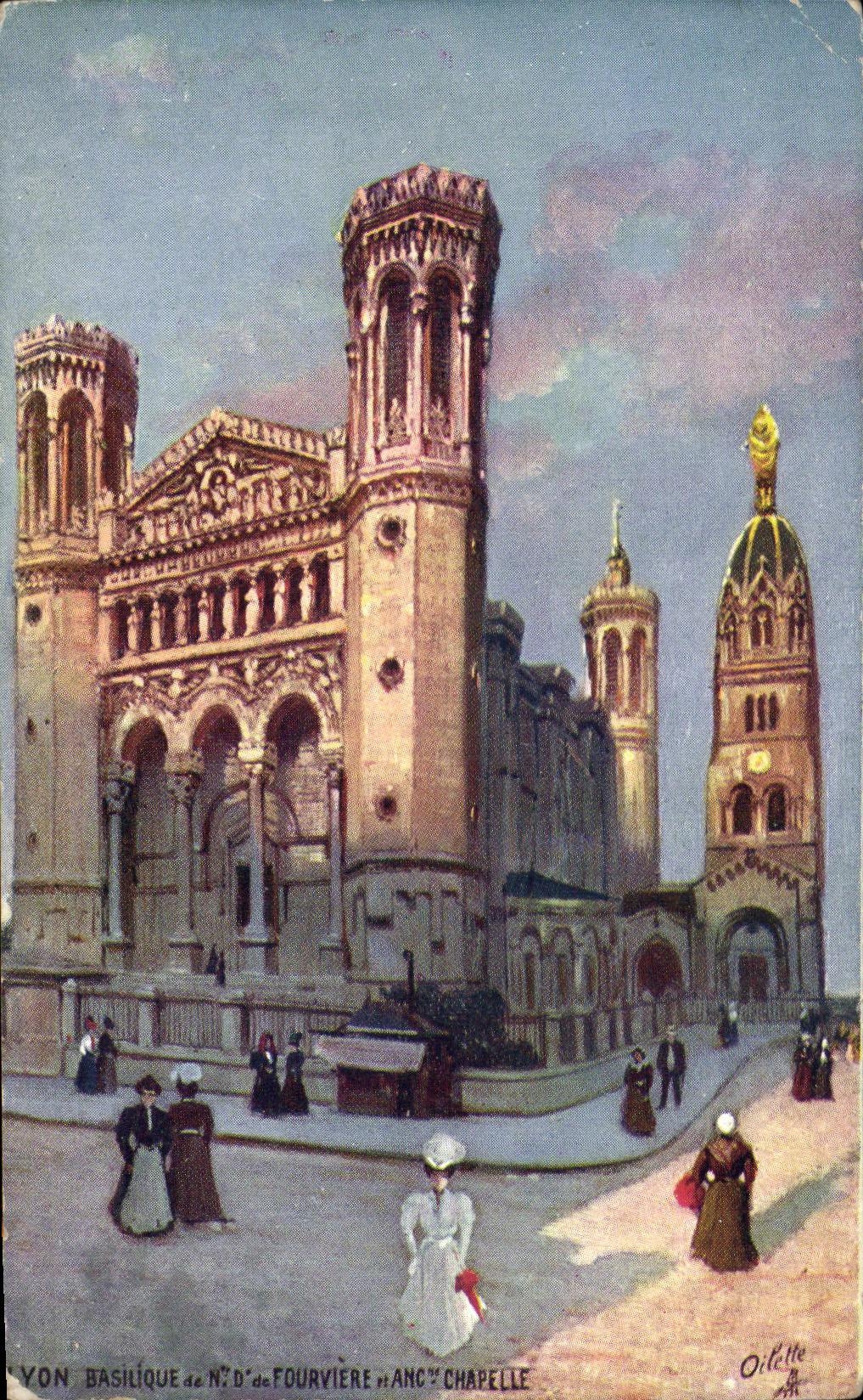 CPA Lyon Basilica ND of Fourviere Anc Vault