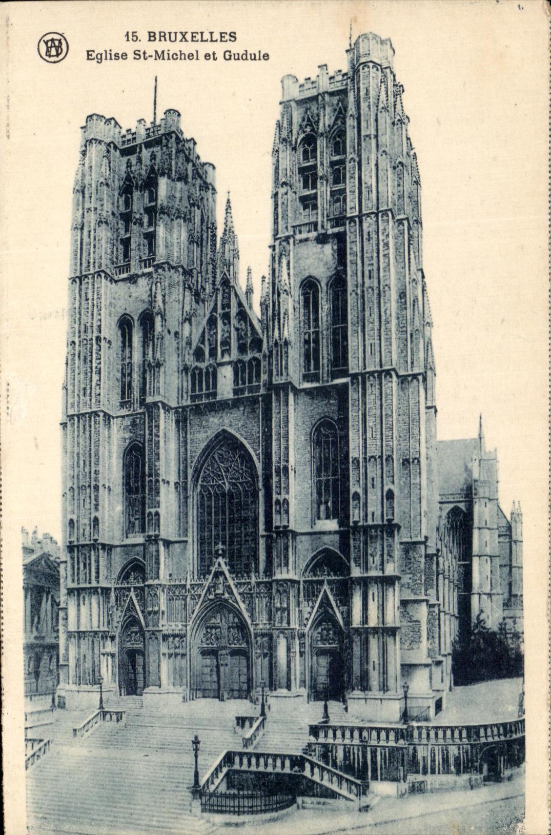 St Miguel y Gudulia de la iglesia de CPA Bruselas