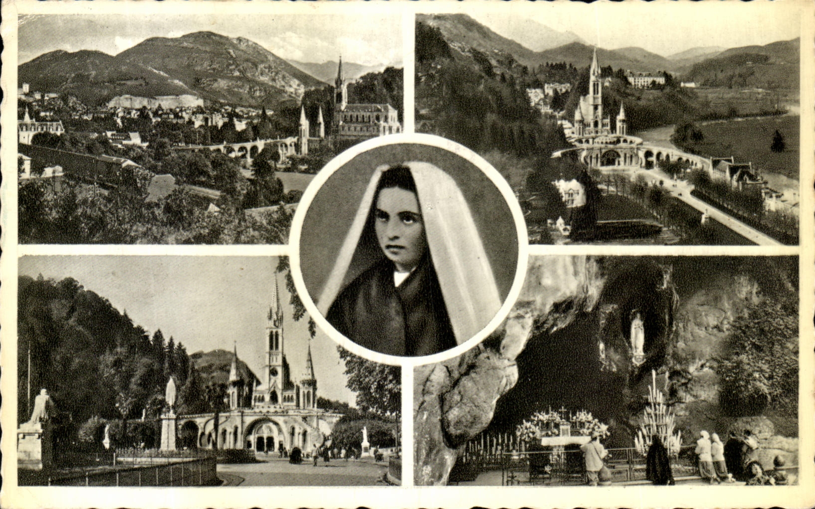 CPA Lourdes Souvenir de Lourdes 