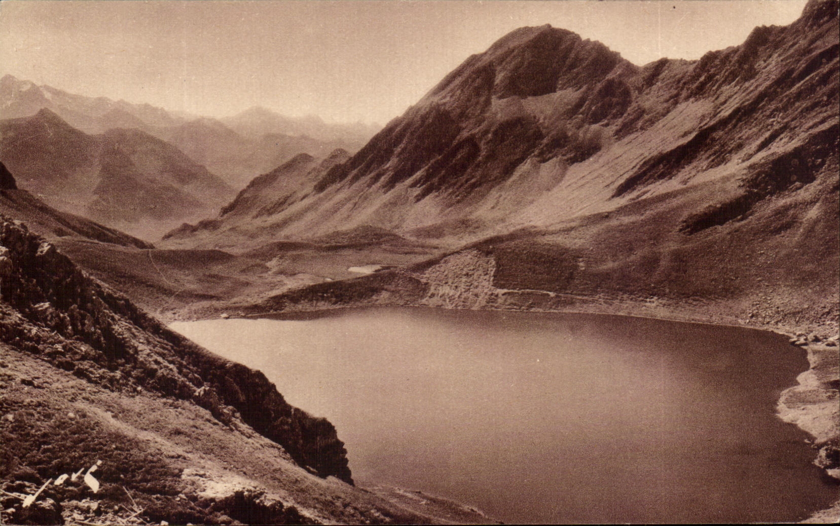 CPA Road Of bareges In Tourmalet And the Peak Of the South the Lake Oncet seen of the hotel trade of Sencours
