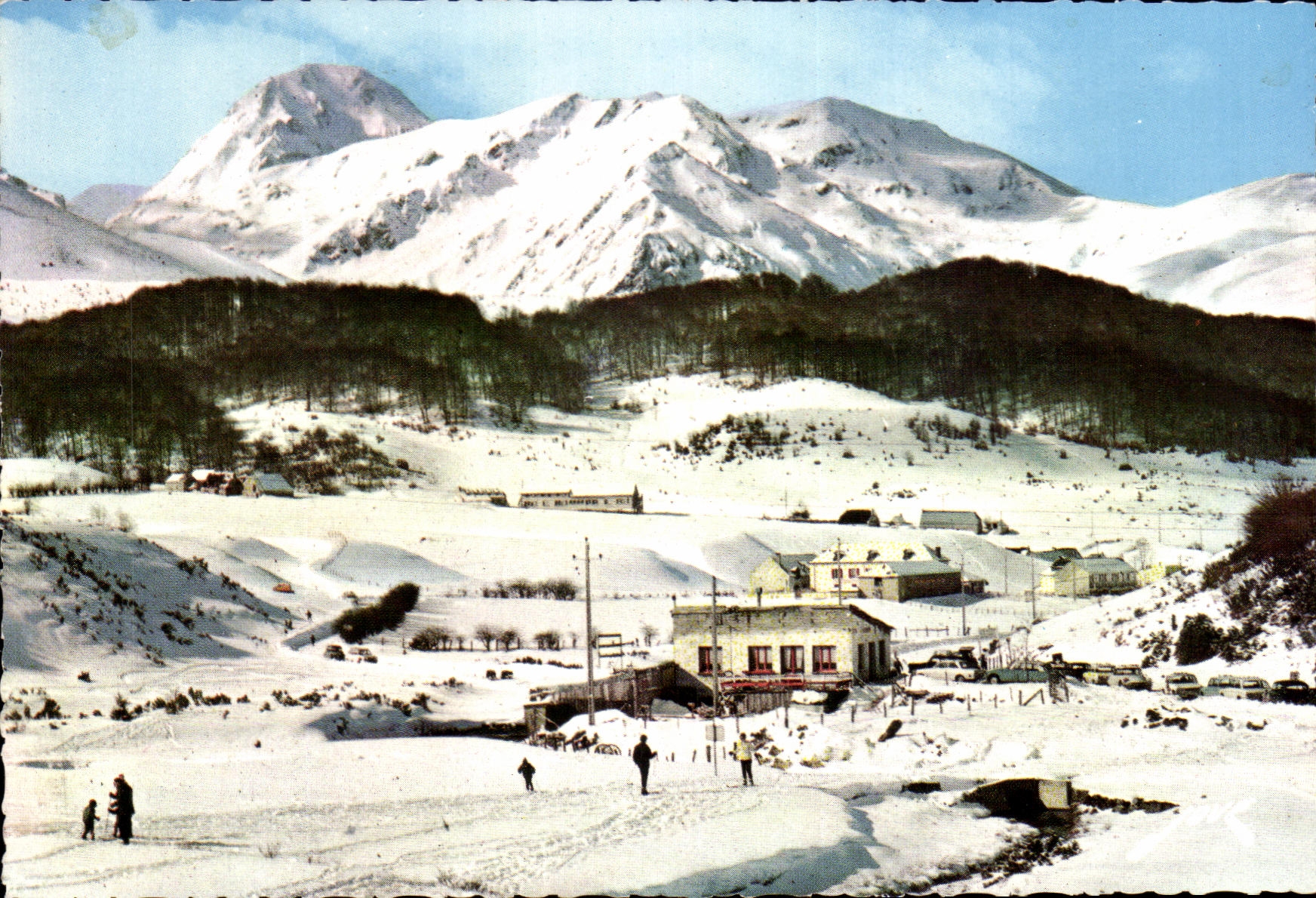 CPSM Payolle the Village with the foot of the Peak of the South of Bigorre