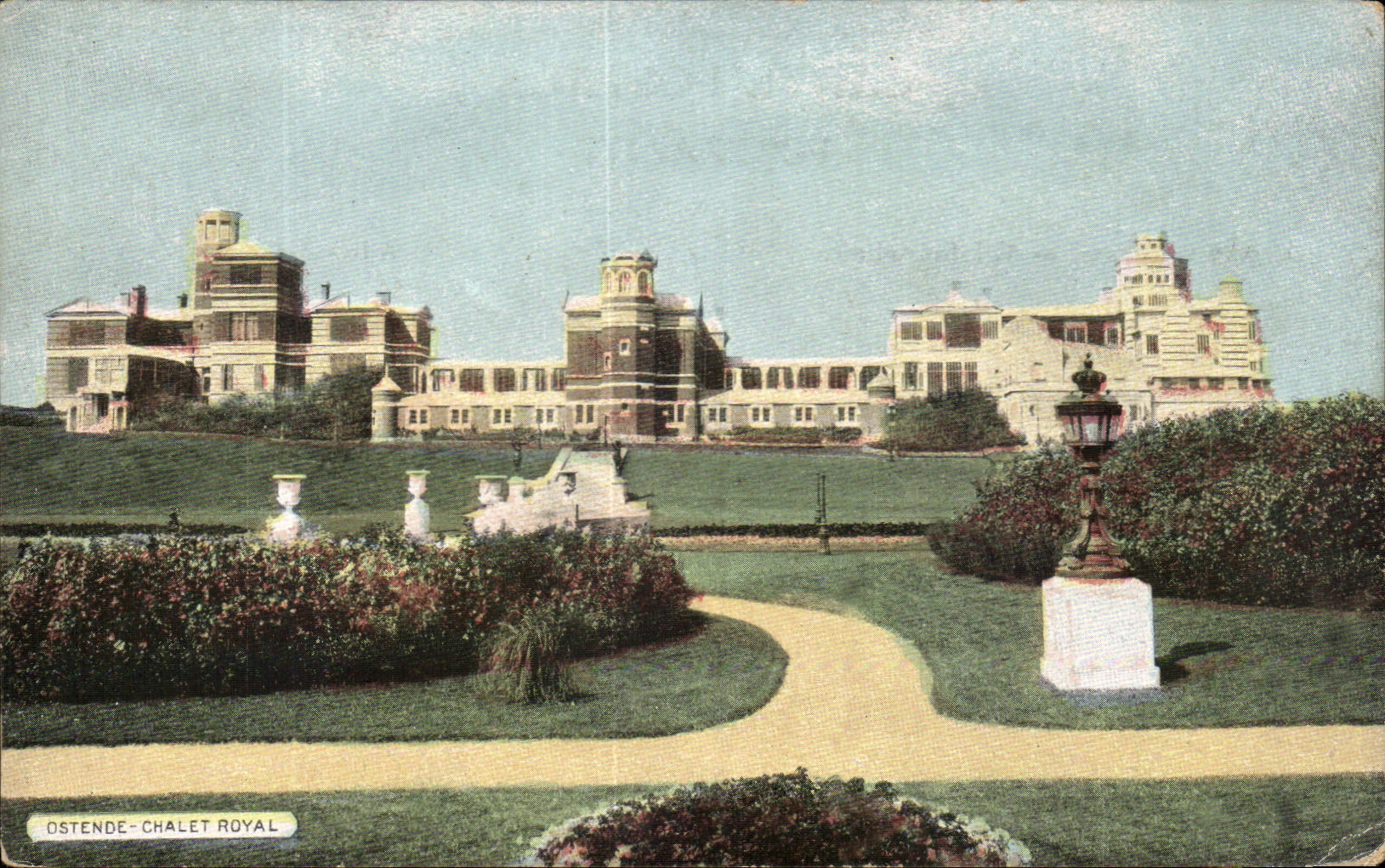 Correspondencia real de Briefwisseling de la cabana del pais de CPA Ostende