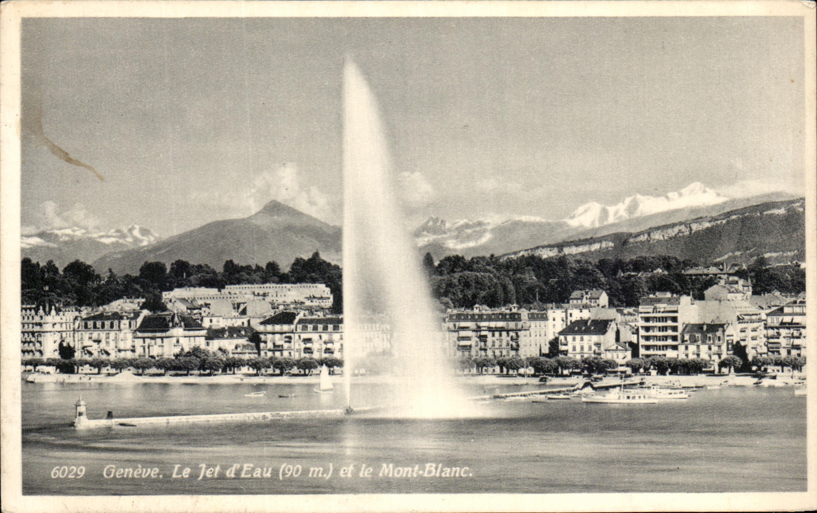 CPA Geneva D Water and Mont Blanc
