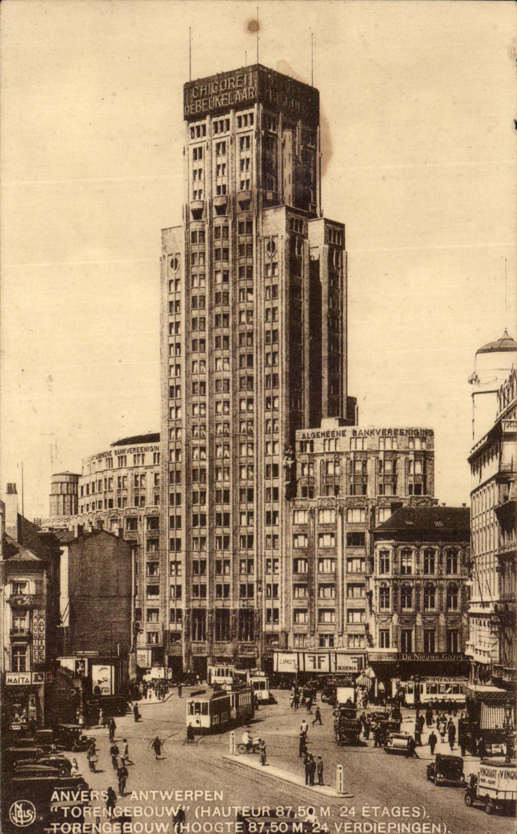 CPA Amberes Antwerpen Torengebouw Torengebouw