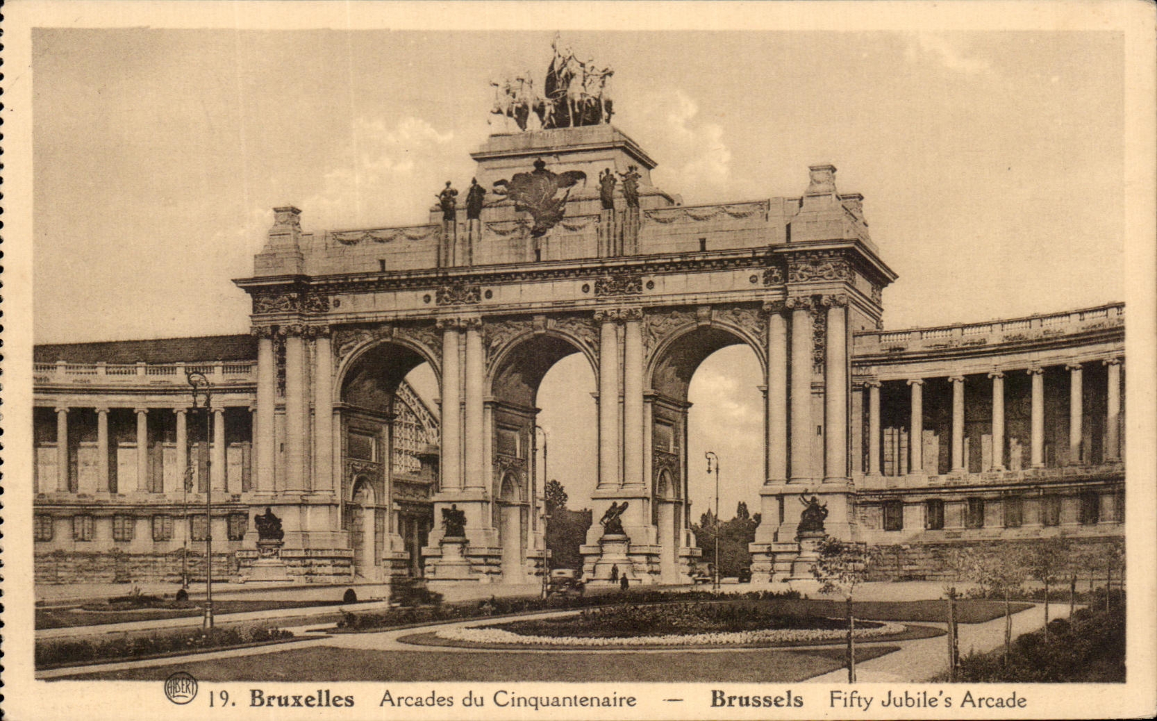 Arcadas de CPA Bruselas del quincuagesimo aniversario