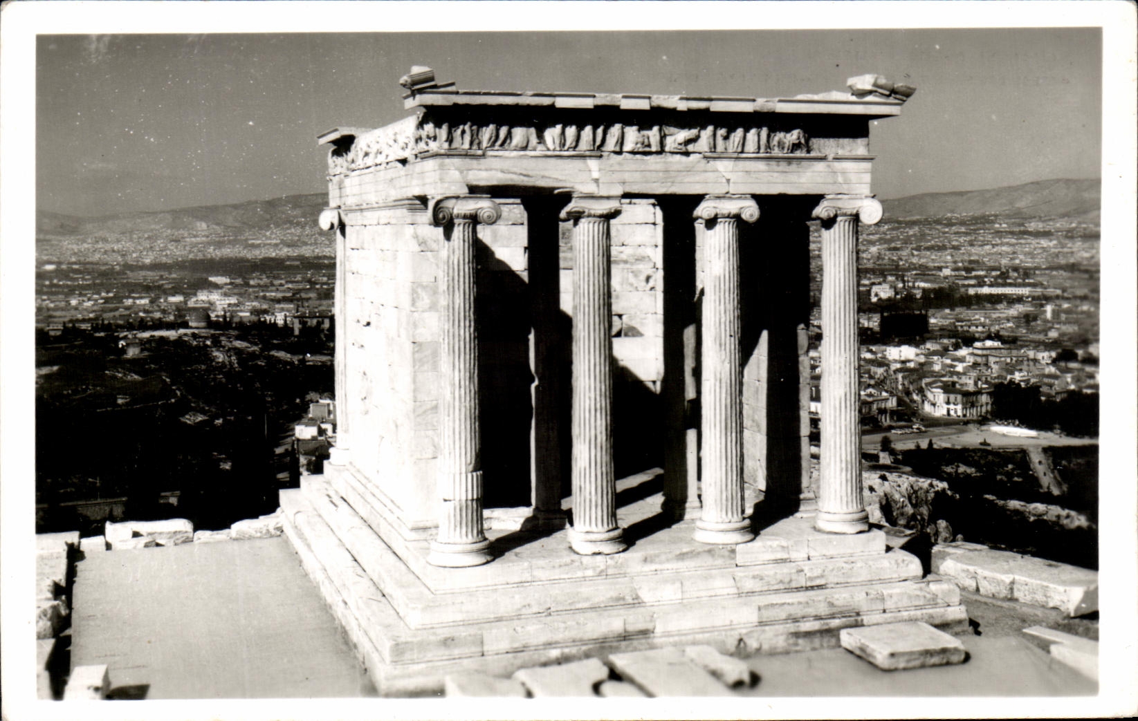 CPA Aohnai HNaoz Nikhz Athens Temple D' Athena Nike