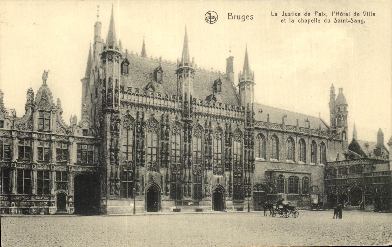 CPA Bruges the Justice of Parix the Town hall and the vault of Saint Blood