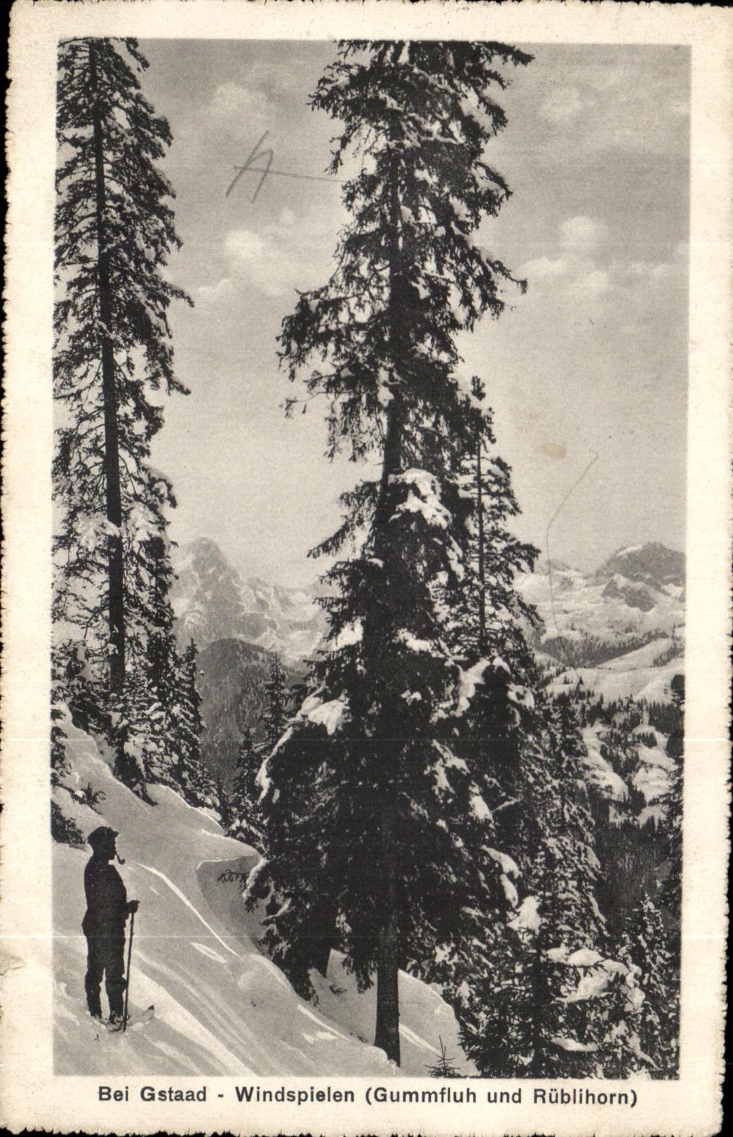 CPA EIB Gastaad Windspielen Gummfluh und Rublihorn