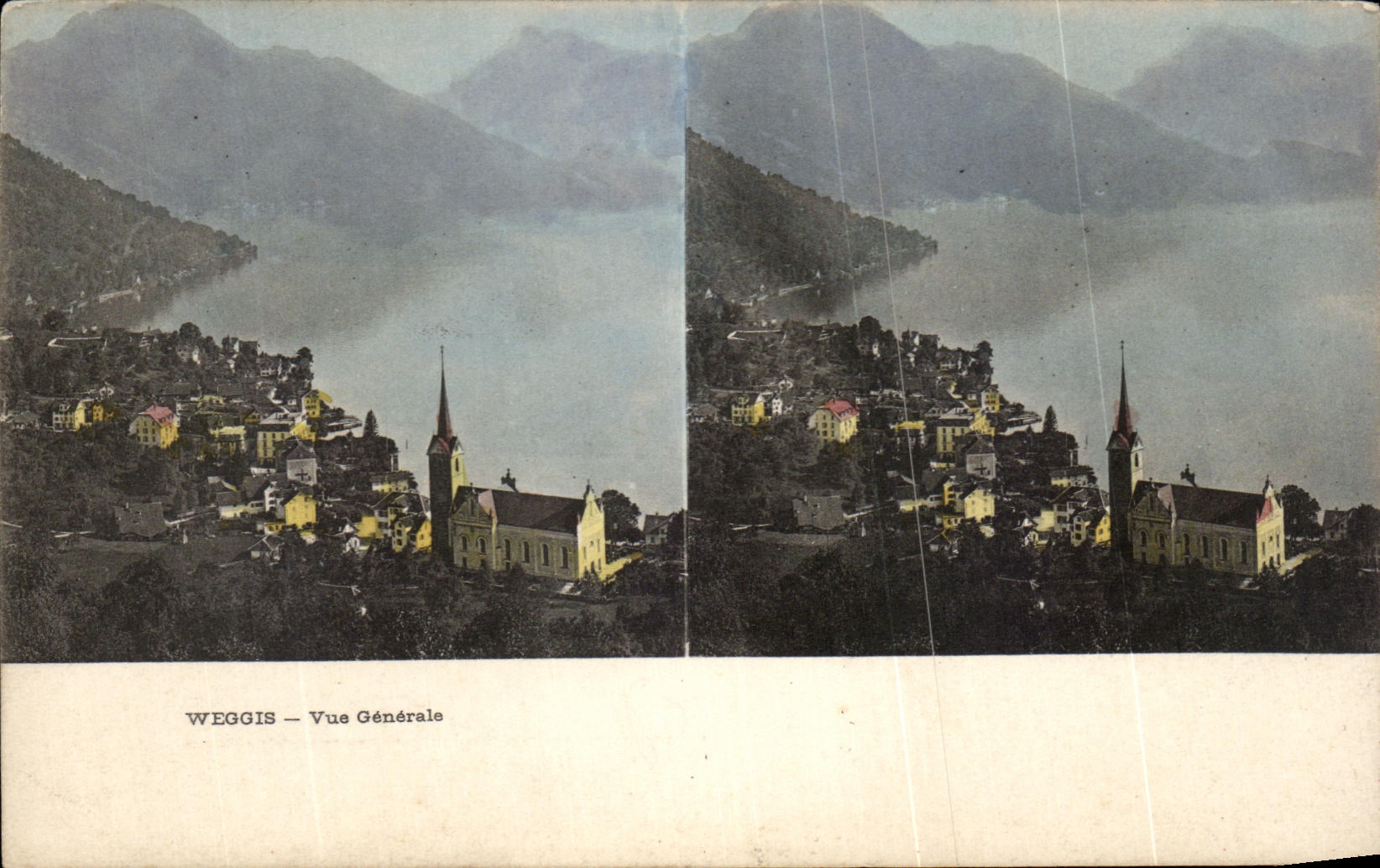 CPA Weggis Vue Generale