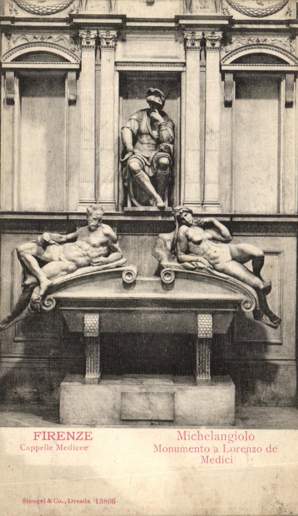 CPA Firenze Chapelle Medicee Michelangelo Monumento tiene Lorenzo de Medici