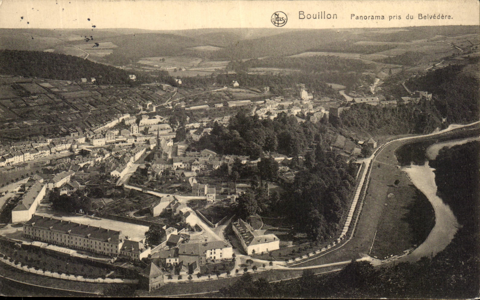 CPA Bouillon Panorama Pris Du Belvedere