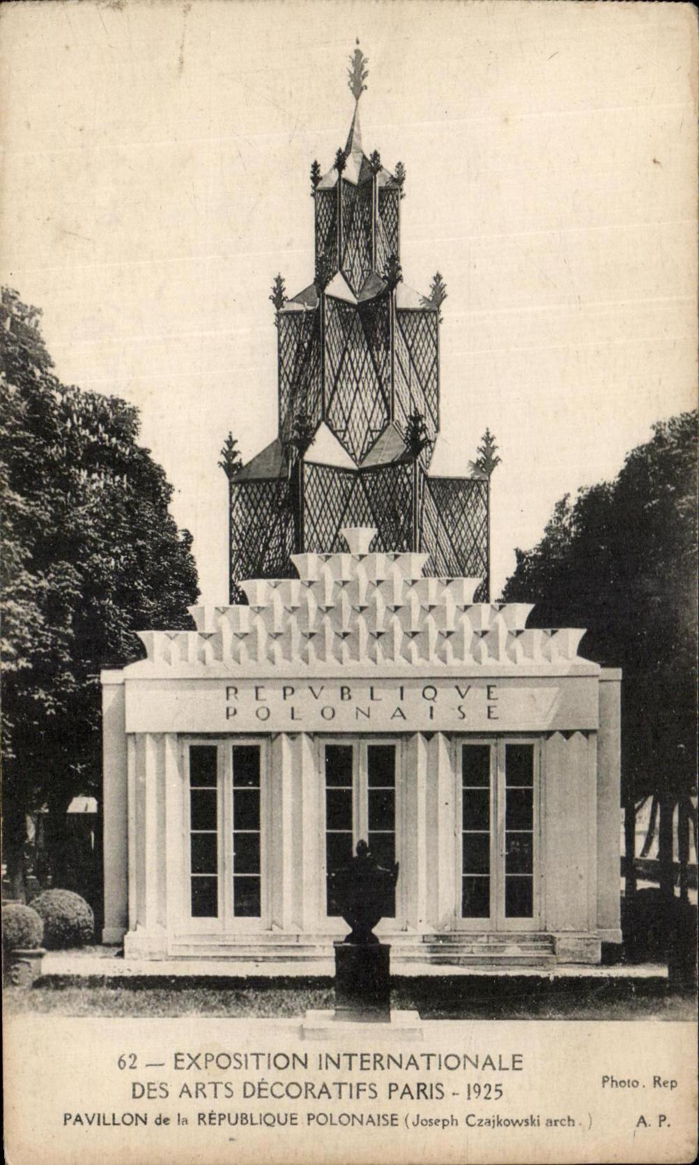 CPA Exposition Internationale Des Arts Decoratifs Paris 1925 Pavillon De La Republique Polonaise pologne