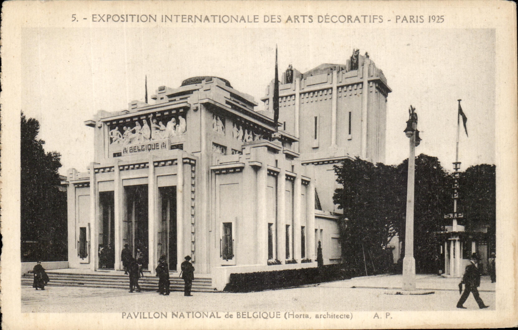 CPA Exposition Internationale Des Arts Decoratifs Paris 1925 Pavillon National De Belgique