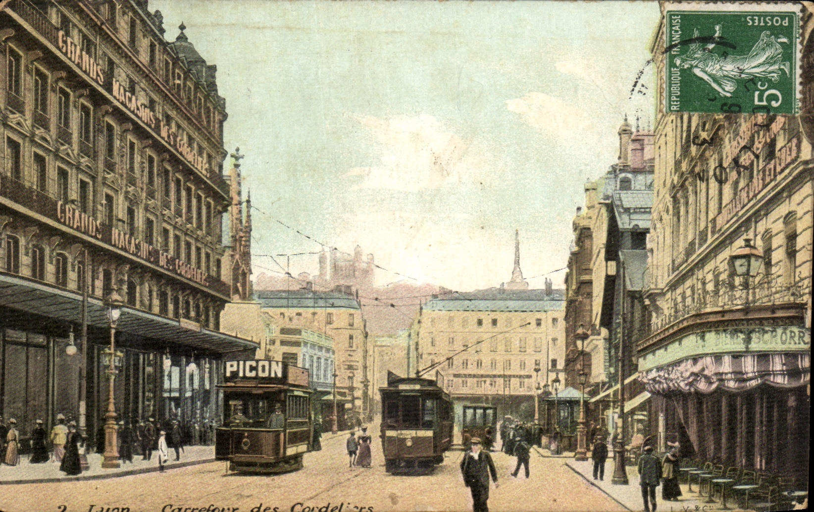 CPA Lyon Crossroads of Cordeliers Tram