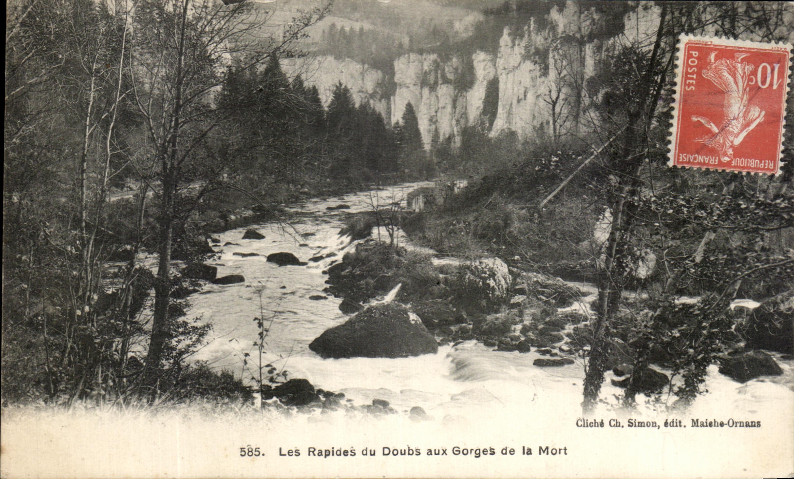 CPA Rapids of Doubs at the Falls of Death