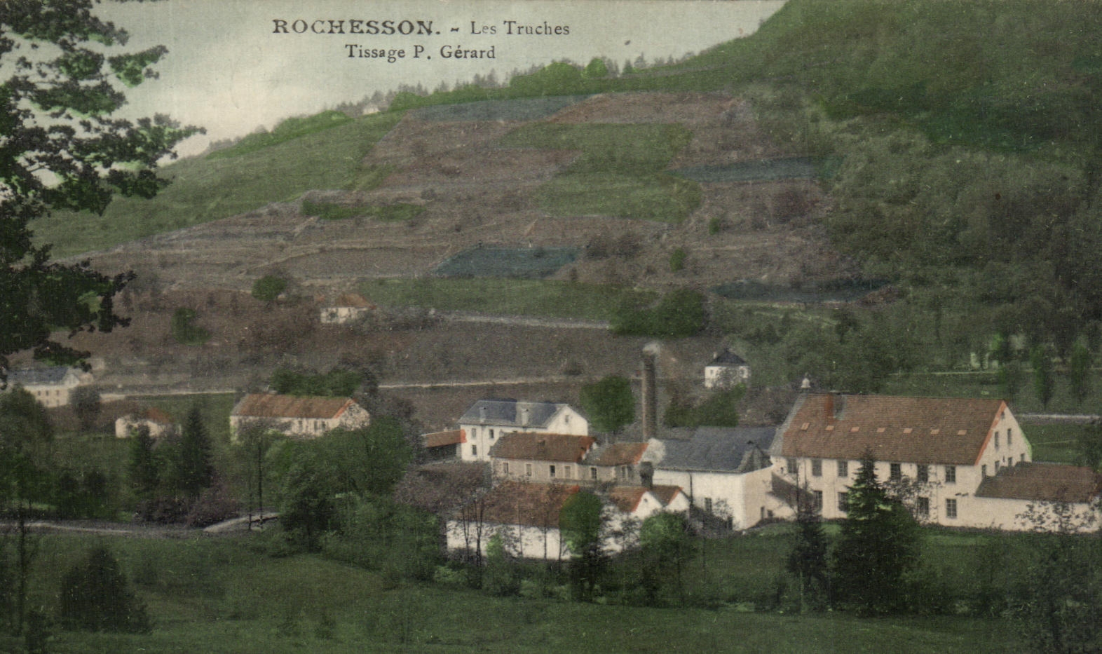 CPA Rochesson Les Truches Tissage Gerard