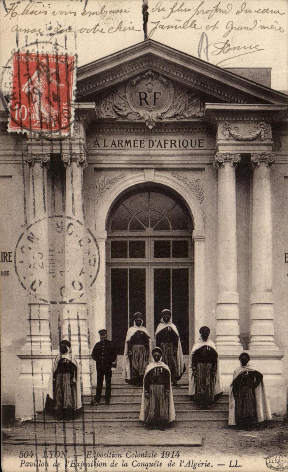 CPA Lyon Fair Colonial 1914 House Of Fair Of the Conquest of Algeria