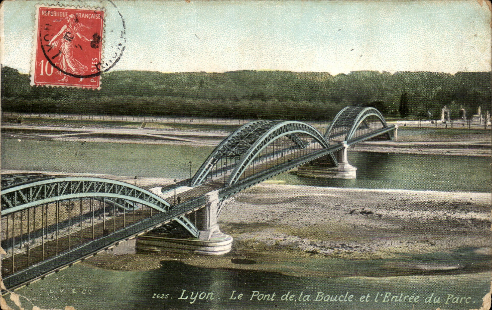 CPA Lyon the Bridge Of the Mouth And Entrance Of the Park