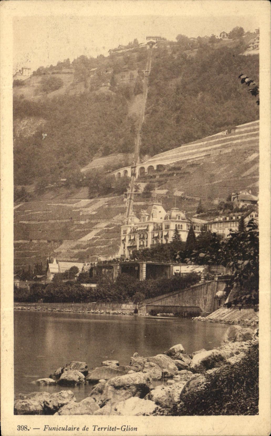 CPA Funiculaire de Territel Glion