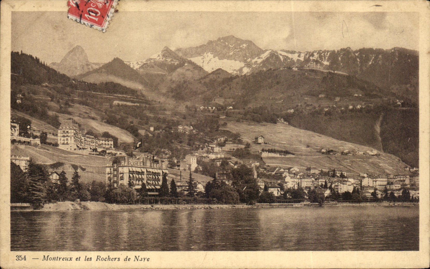 CPA Montreux et les Rochers de Naye