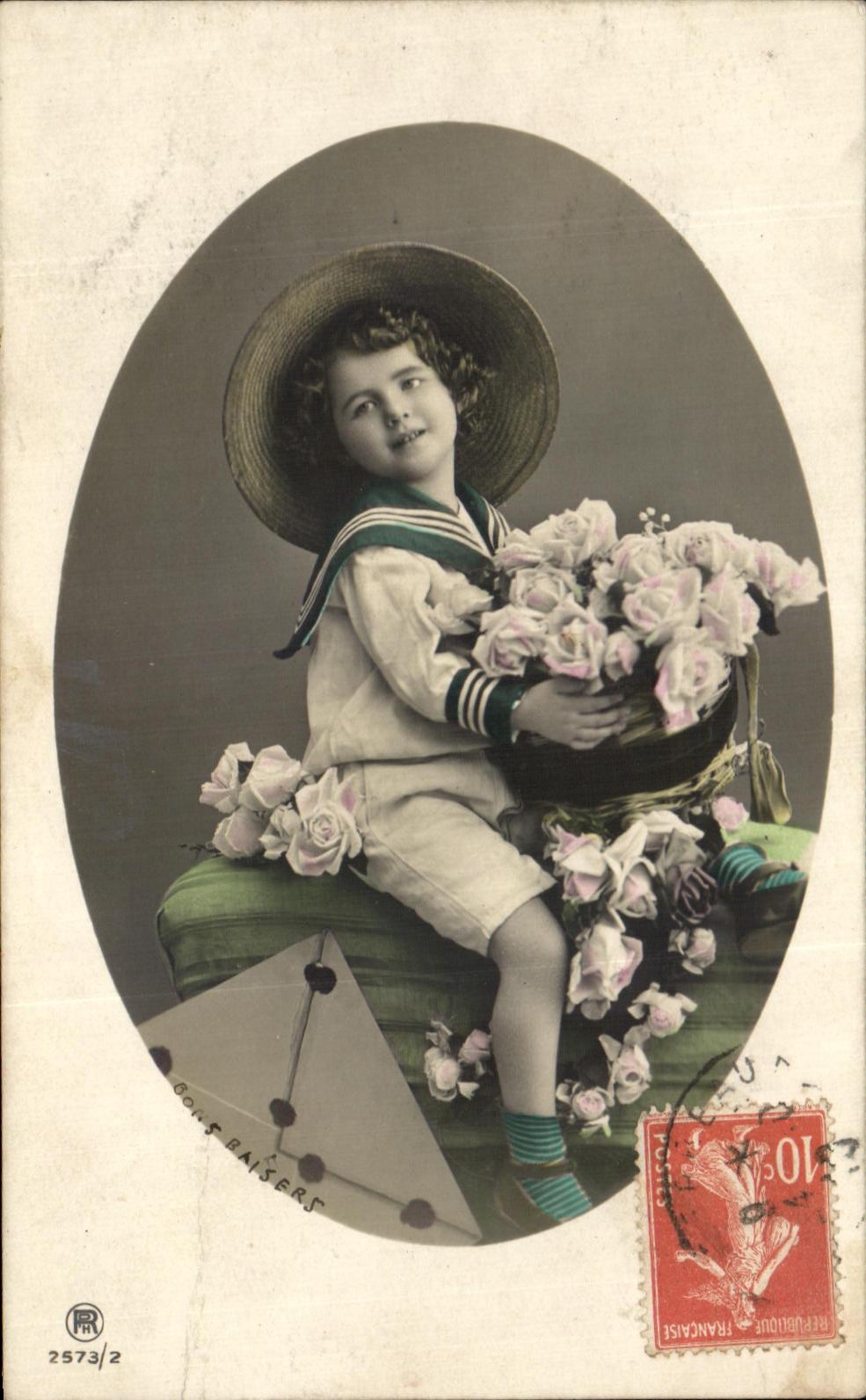 CPA Fantaisie Enfant CArte a jouer 