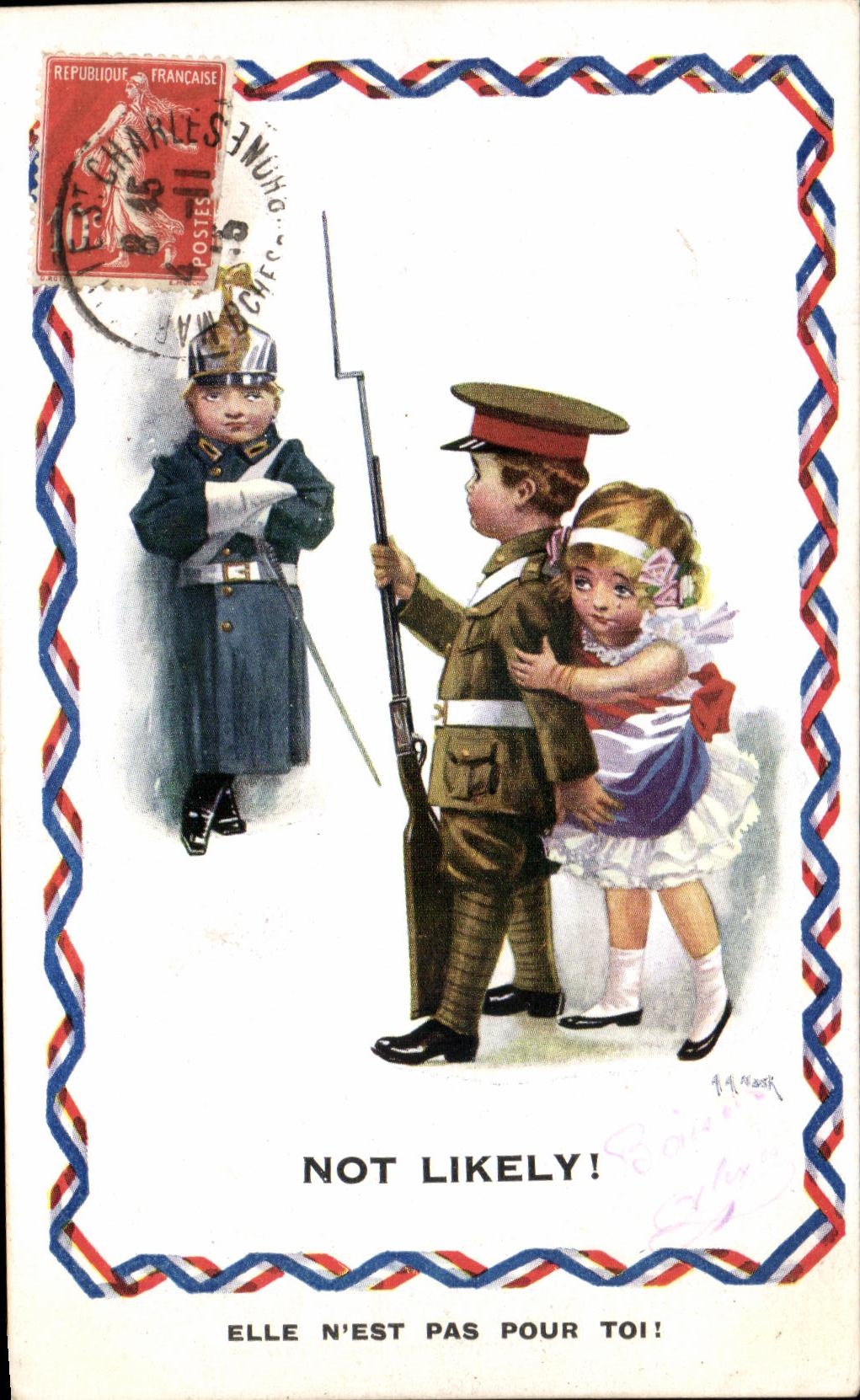 CPA Not Likely It is not For you Militaria Enfant