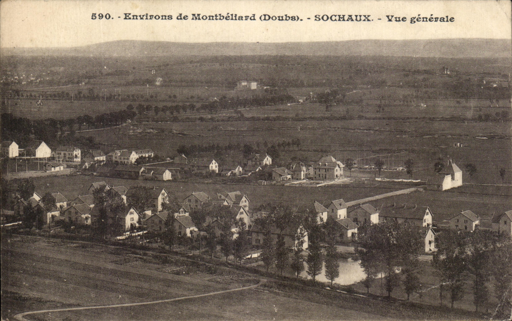 CPA Surroundings of Monbeliard Sochaux View
