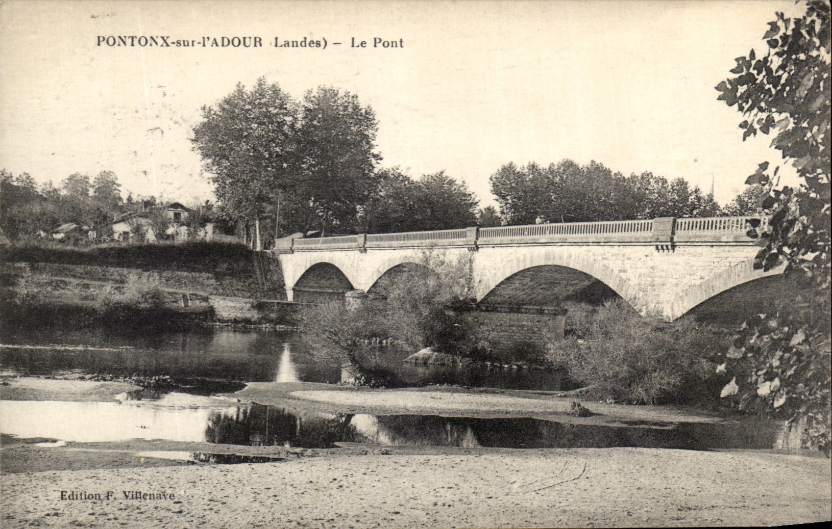 CPA Pontoux sur l'Adour landes Le Pont