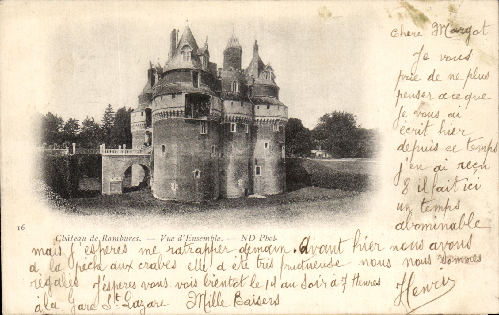 CPA Chateau De Rambures Overall picture