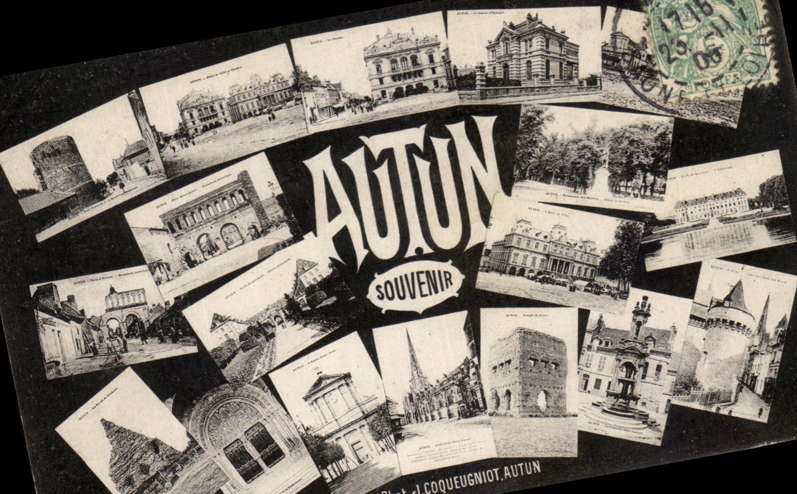 CPA Souvenir Autun