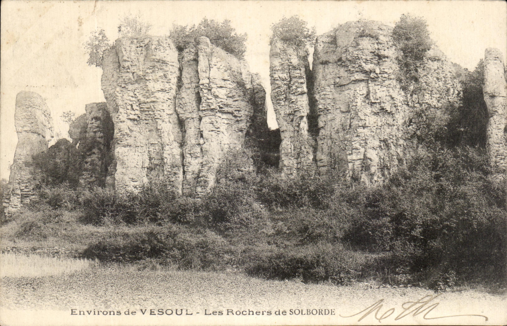 CPA Surroundings of Vesoul Rocks of Solborde