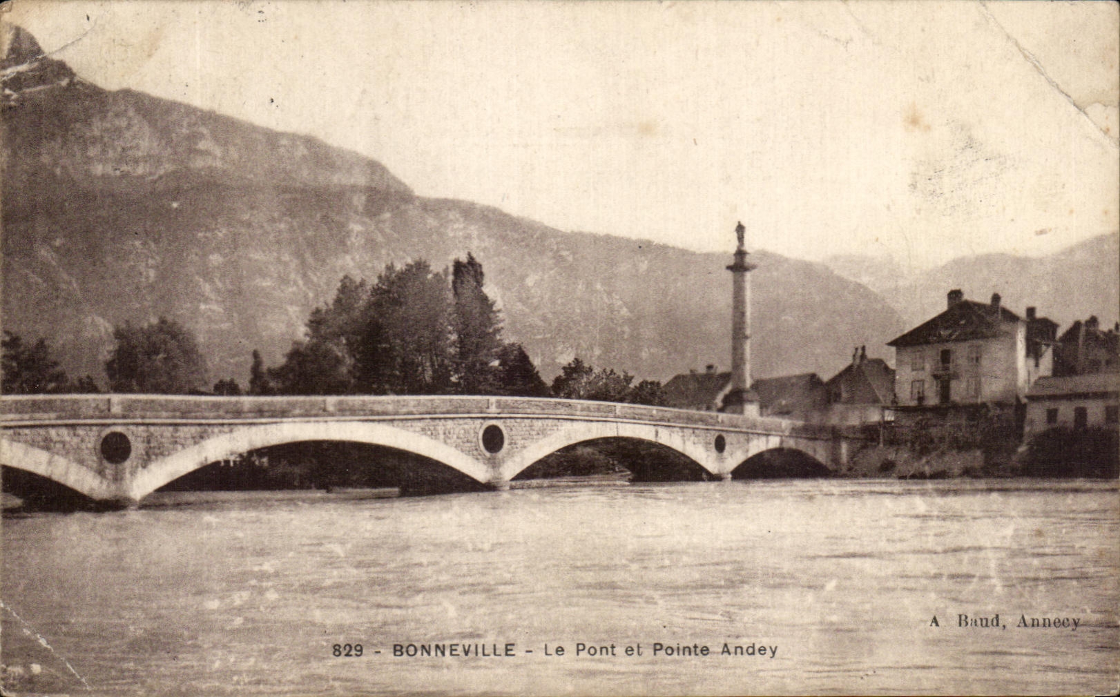 CPA Bonneville Le Pont et Pointe Andey