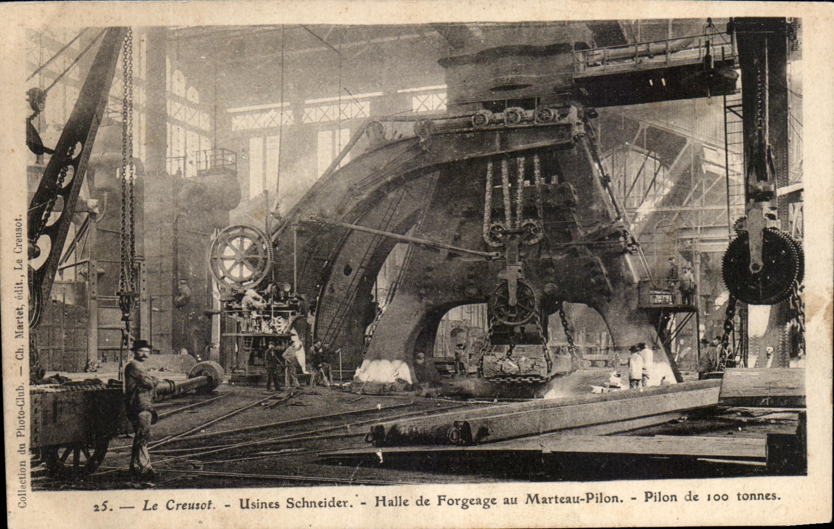 CPA Creusot Factories Schneider Market of Forging to the hammer Rammer of 100 tons Iron and steel industry