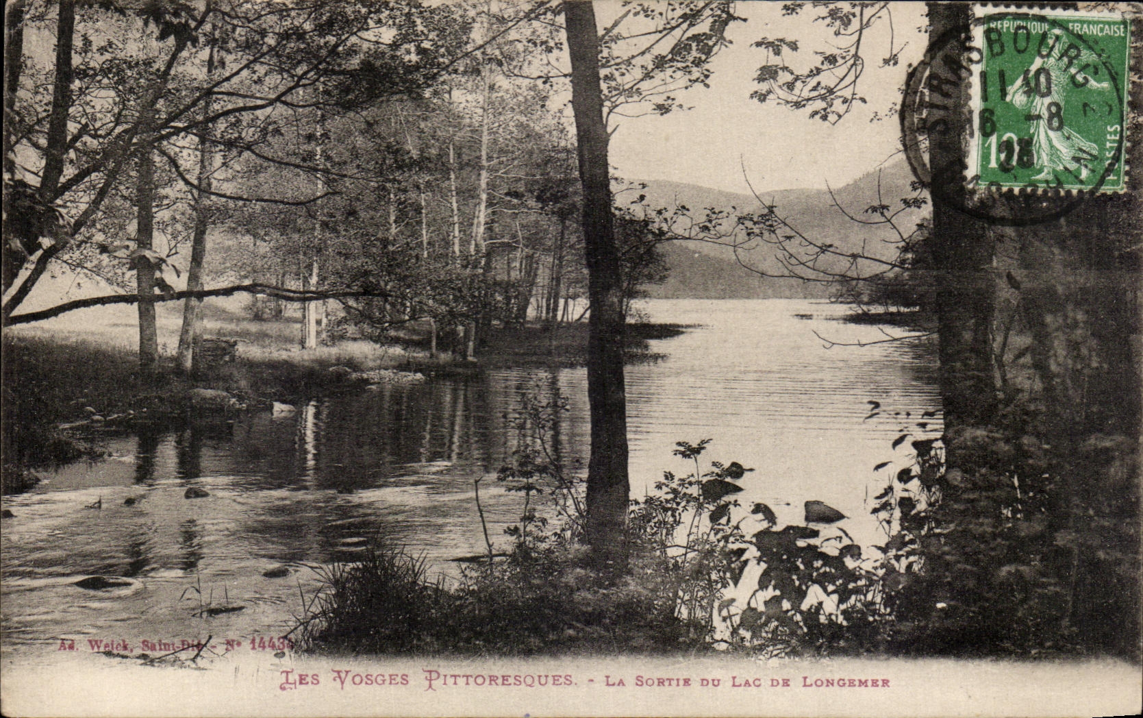 CPA Les Vosges Pittoresques La Sortie Du Lac De Longemer