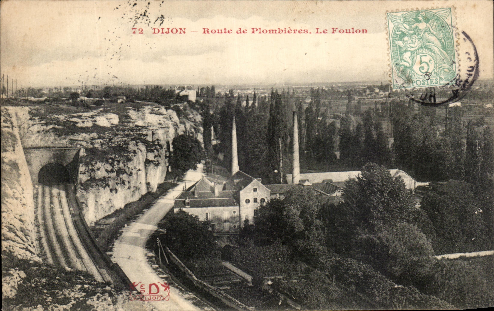CPA Dijon Route De Plombieres the Fuller