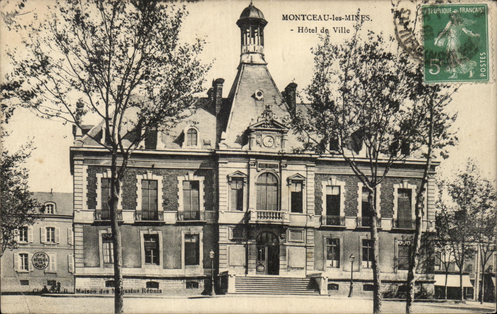 CPA Montceau the Mines town hall