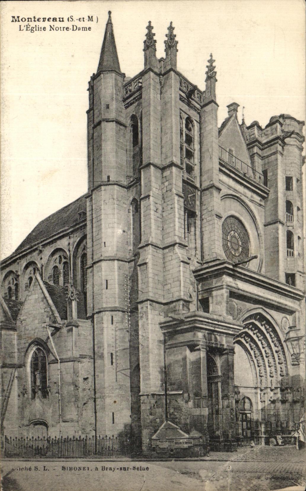 CPA Montereau the Notre Dame Church