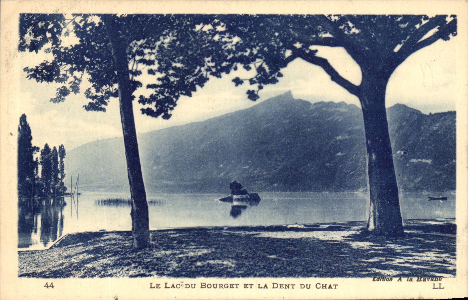 CPA el lago de Le Bourget And el diente del gato
