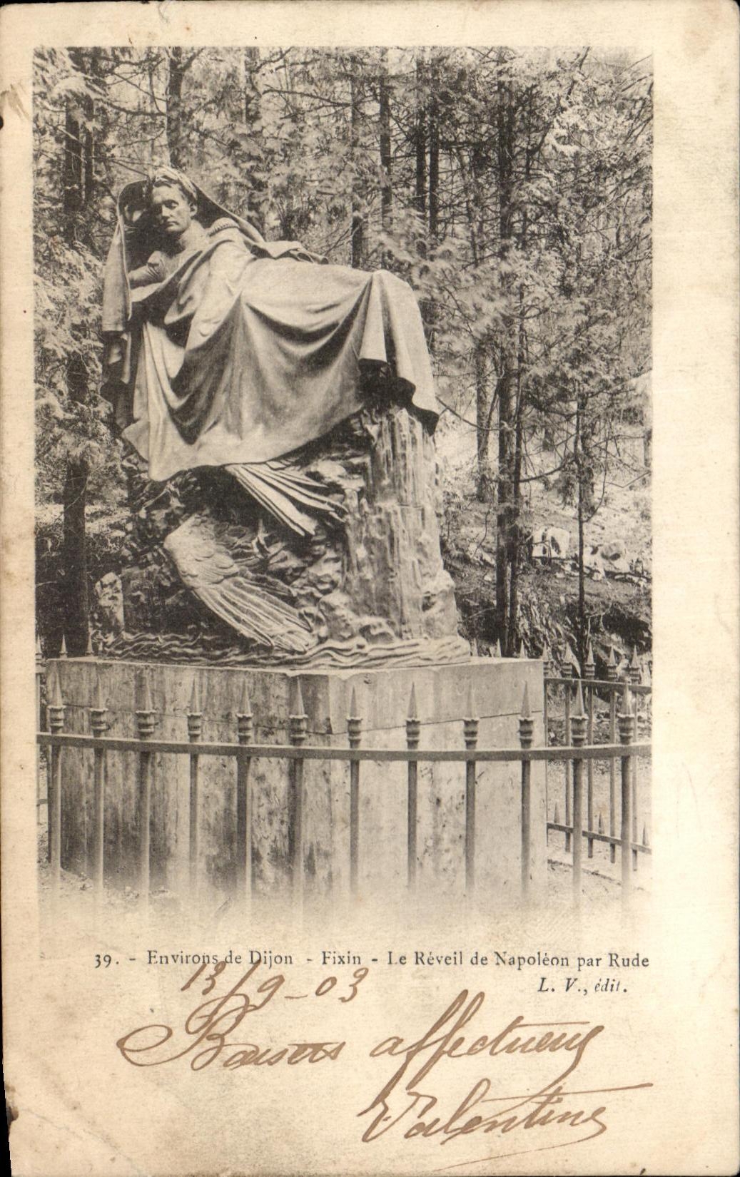 CPA Surroundings of Dijon Fixin the Alarm clock of Napoleon 1st by Hard