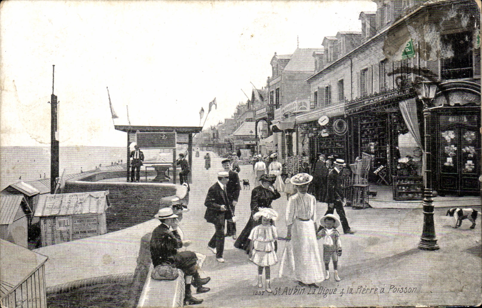 El St Aubin de CPA la presa y Pedro tiene pescados