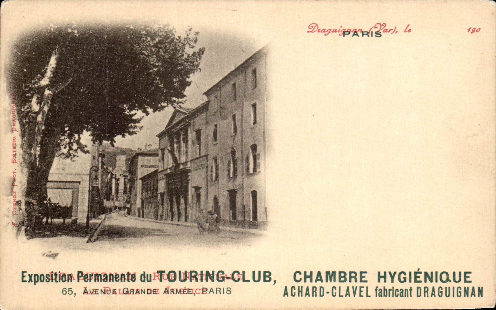 CPA Fair Permanent of Touring hygienic Club Room Achard Clavel Draguignan