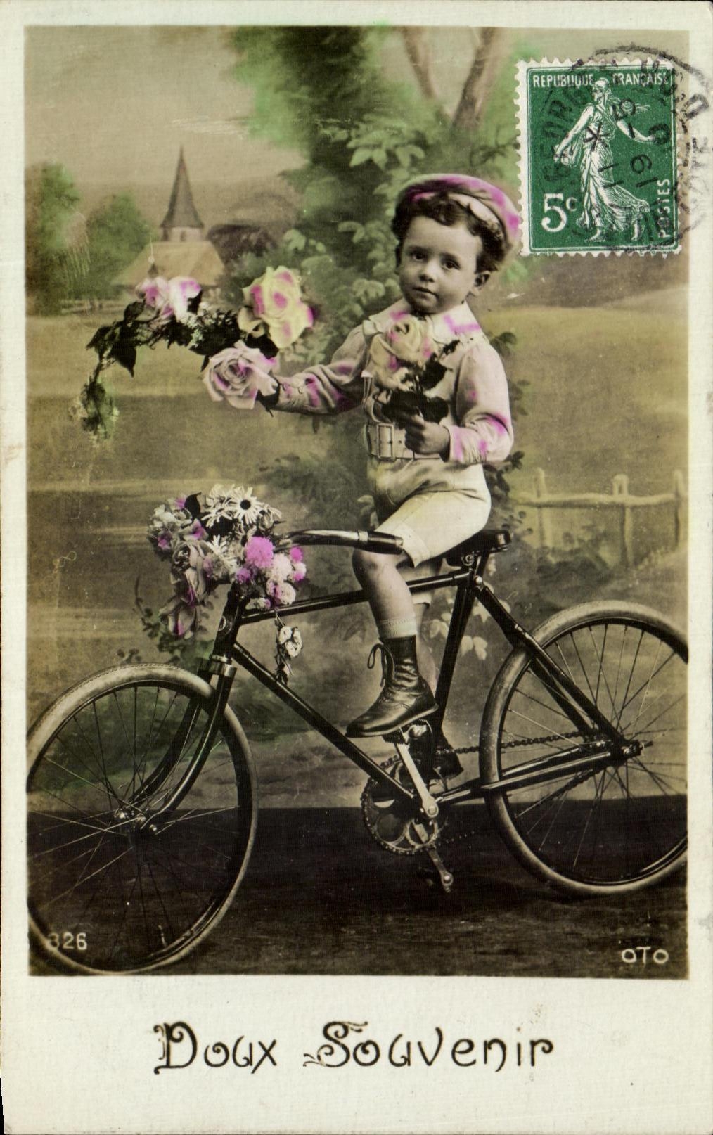 Soft CPA Souvenir Child Bicycle
