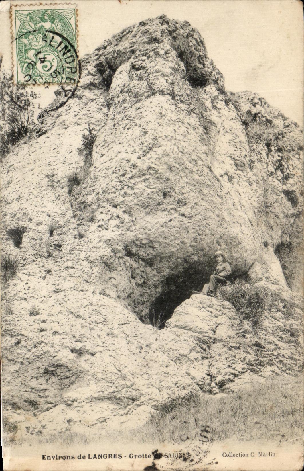 CPA Environs De Langres Grotte